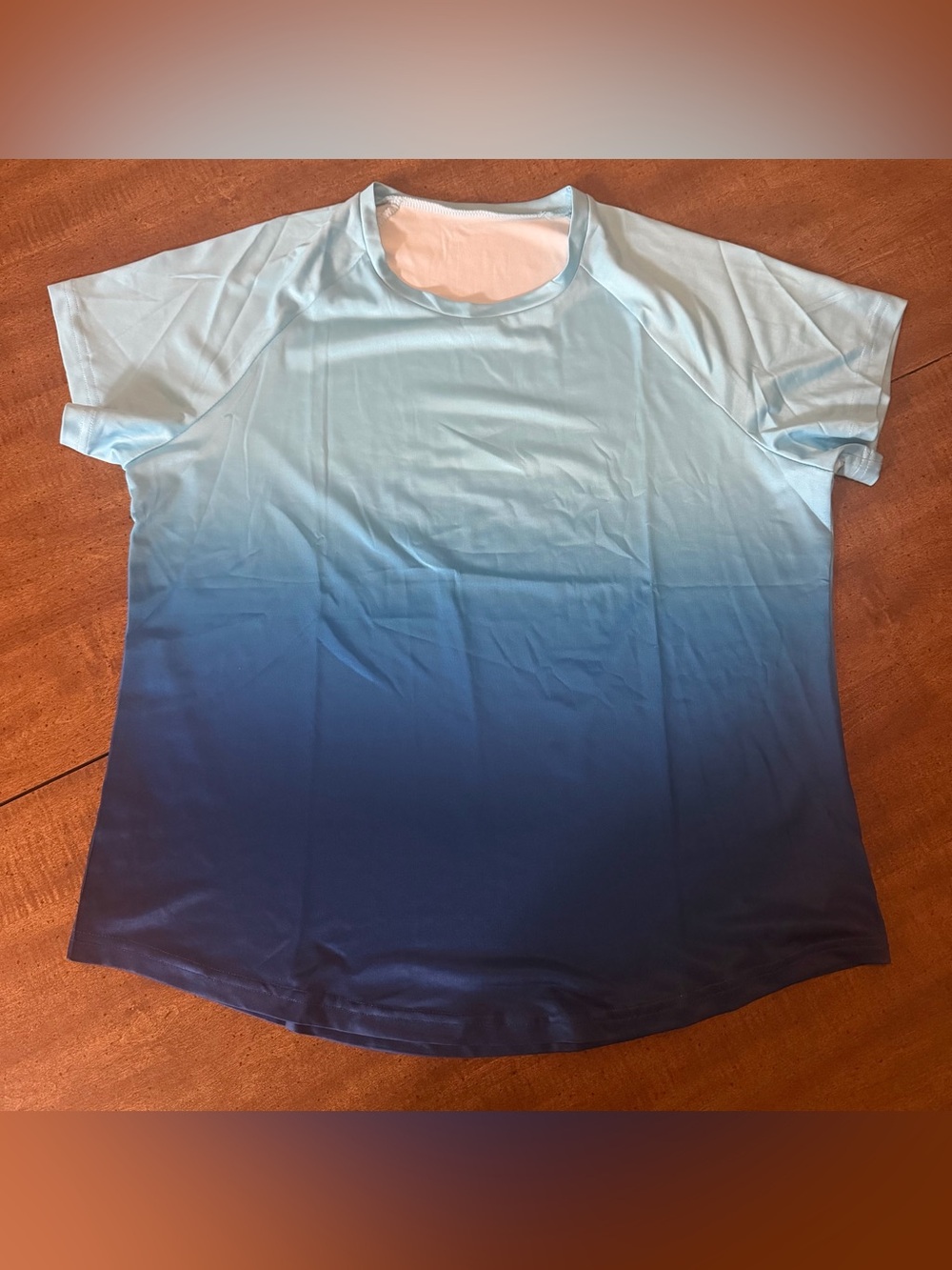 Blue Gradient Activewear Shirt